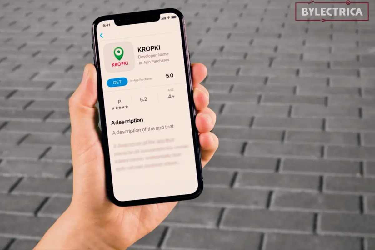 Шаг 1 — скачивание мобильного приложения Kropki